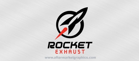 Rocket Exhaust Decals - Pair (2 pieces)